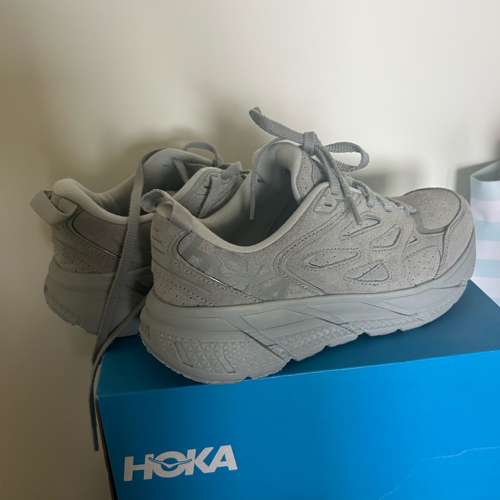 Hoka Gray Athletic Running Shoes